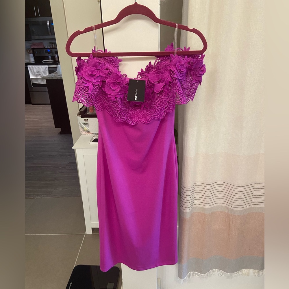 Fashion Nova Midnight in Moscow Dress- Orchid